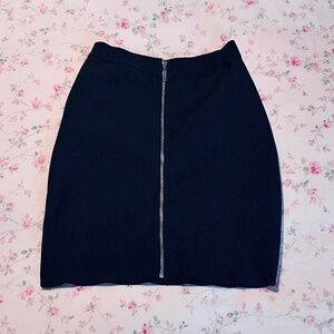 Revolve Bodycon Front Zipper Mini Skirt XS
